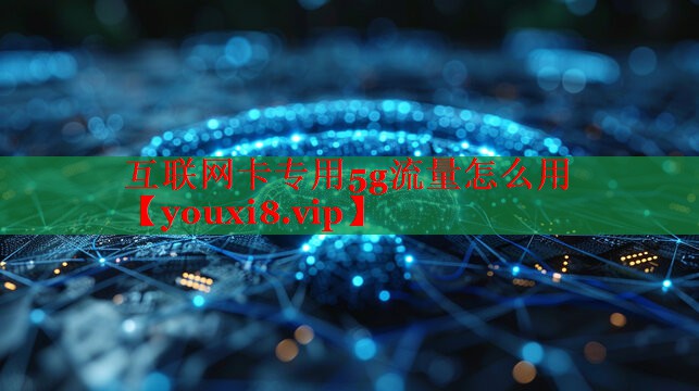 互聯(lián)網(wǎng)卡專用5g流量怎么用